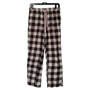 Columbia Women’s Flannel Pajama Pants - Black & White Plaid, Size L | EUC |